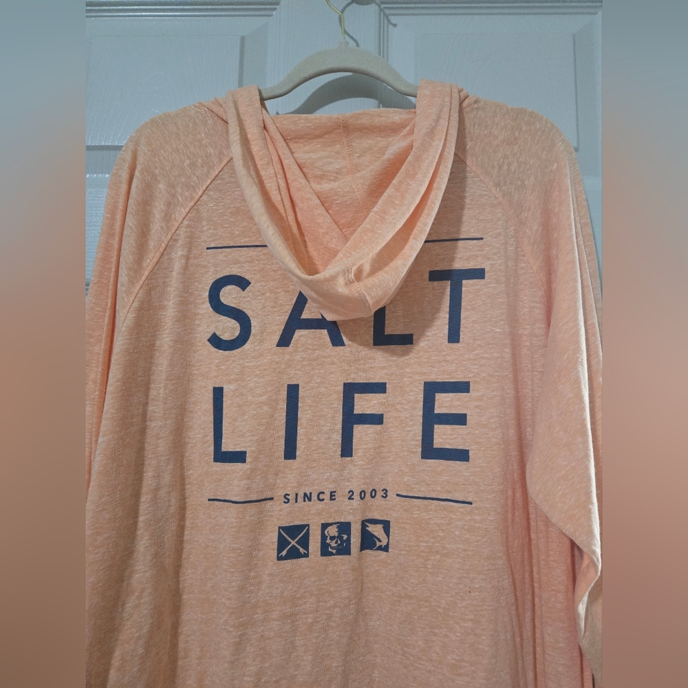 Salt Life Sunbleached Live Salty Hooded Tee - Picture 5 of 7